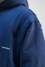 "Perfect Flaws" Navy Distressed Hoodie