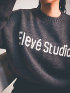 Charcoal  Grey Knitted Jersey