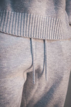 Dove Grey Knitted Sweatpant