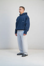"Perfect Flaws" Navy Distressed Hoodie