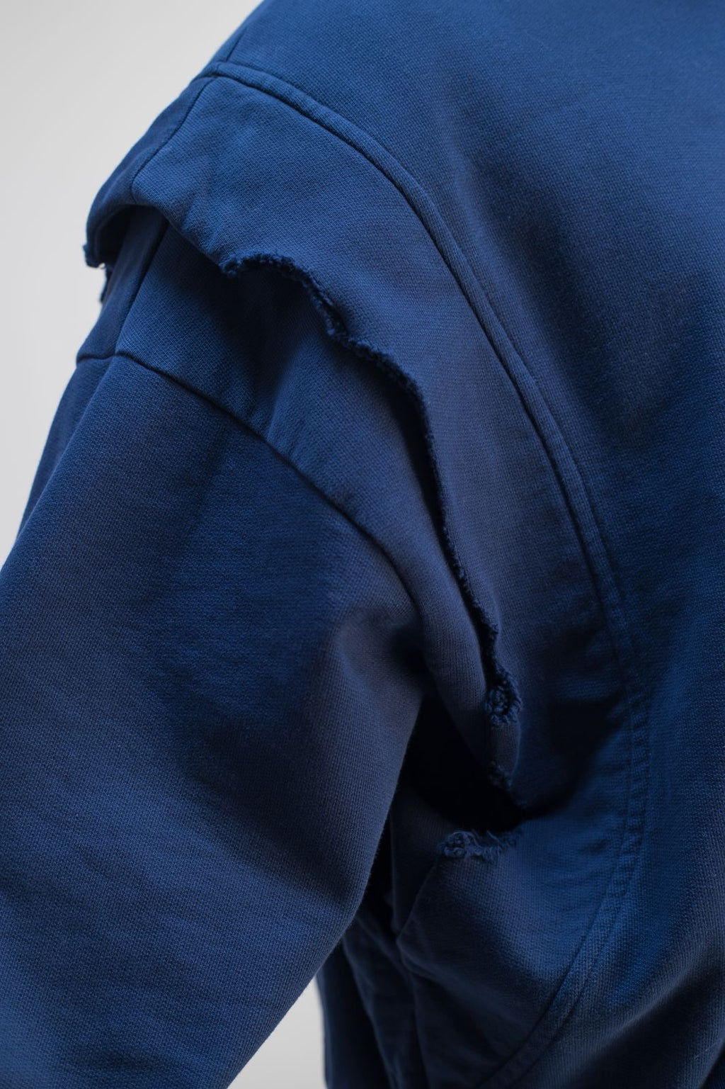 "Perfect Flaws" Navy Distressed Hoodie