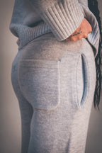 Dove Grey Knitted Sweatpant
