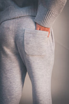 Dove Grey Knitted Sweatpant