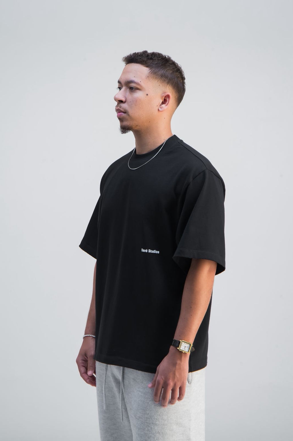 Midnight Black Boxy Tee