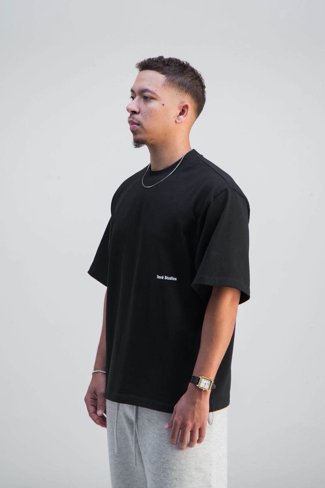 Midnight Black Boxy Tee
