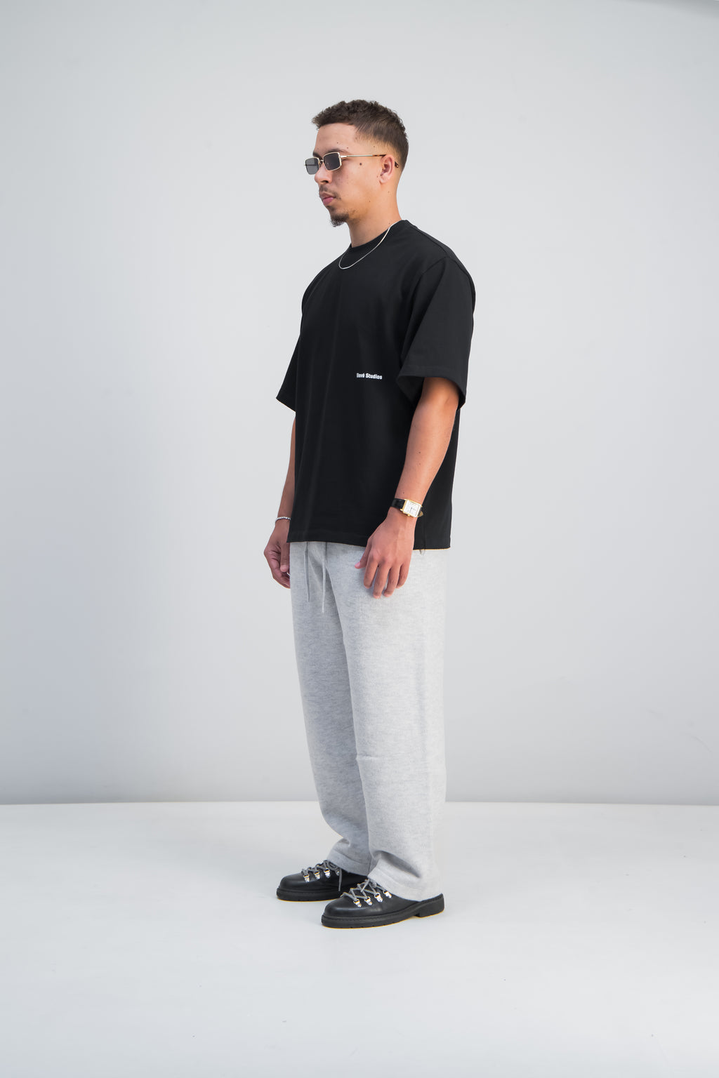Midnight Black Boxy Tee