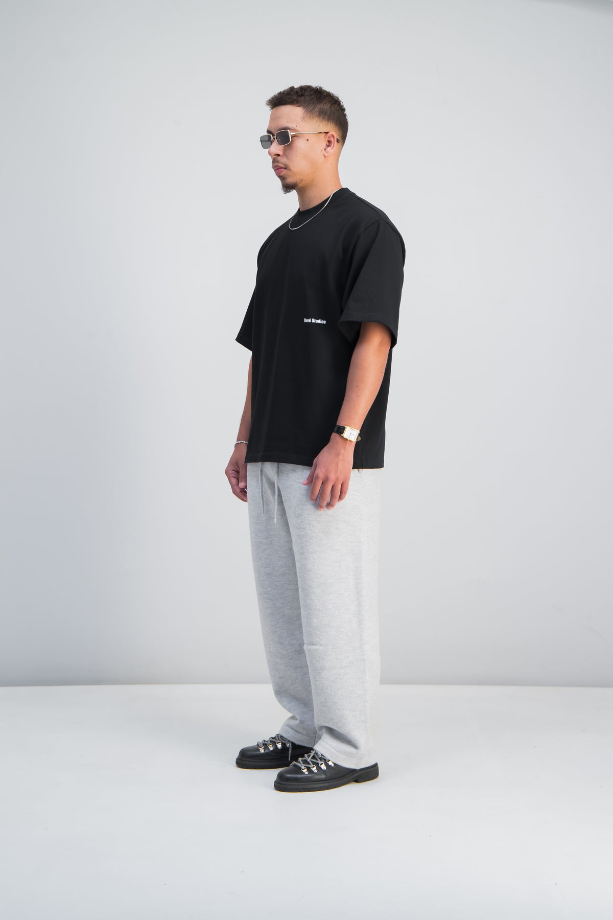 Midnight Black Boxy Tee