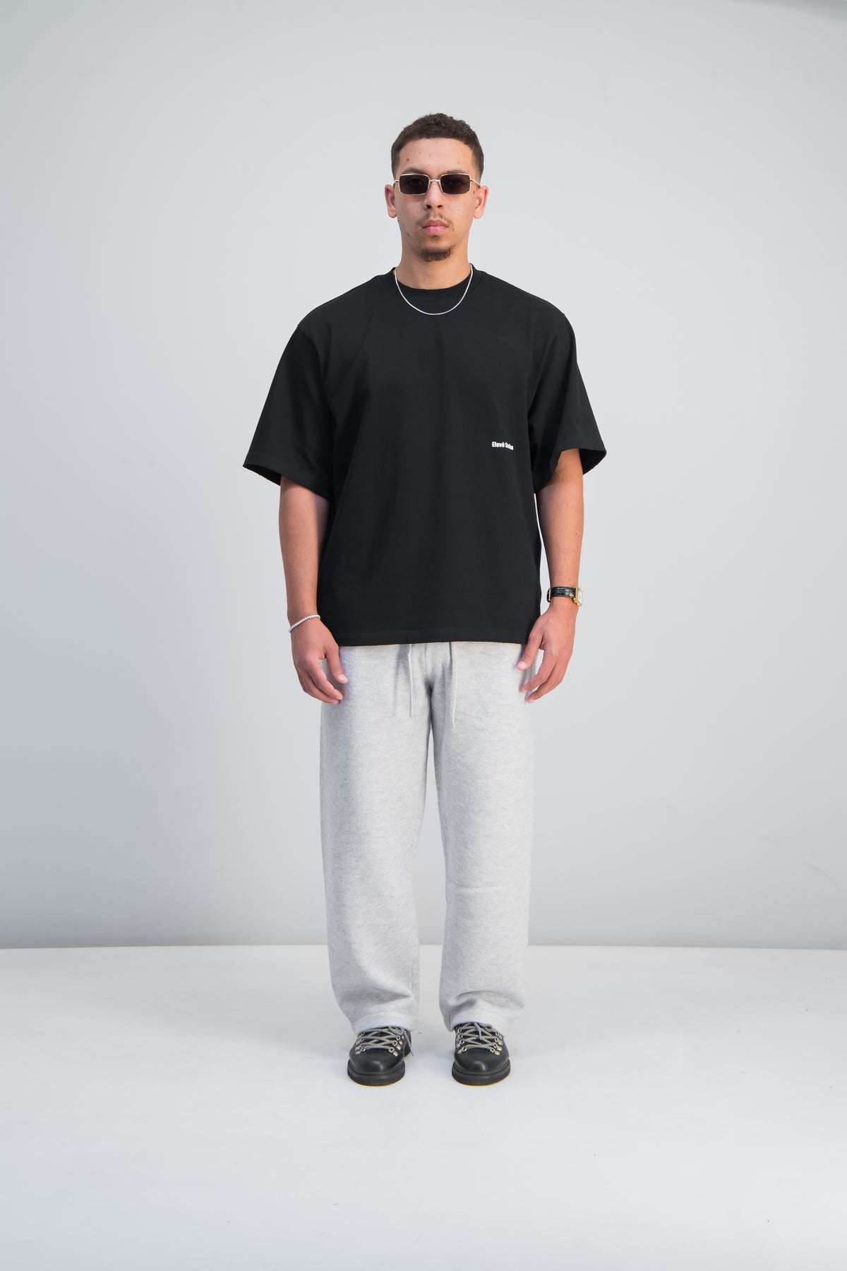 Midnight Black Boxy Tee Main image