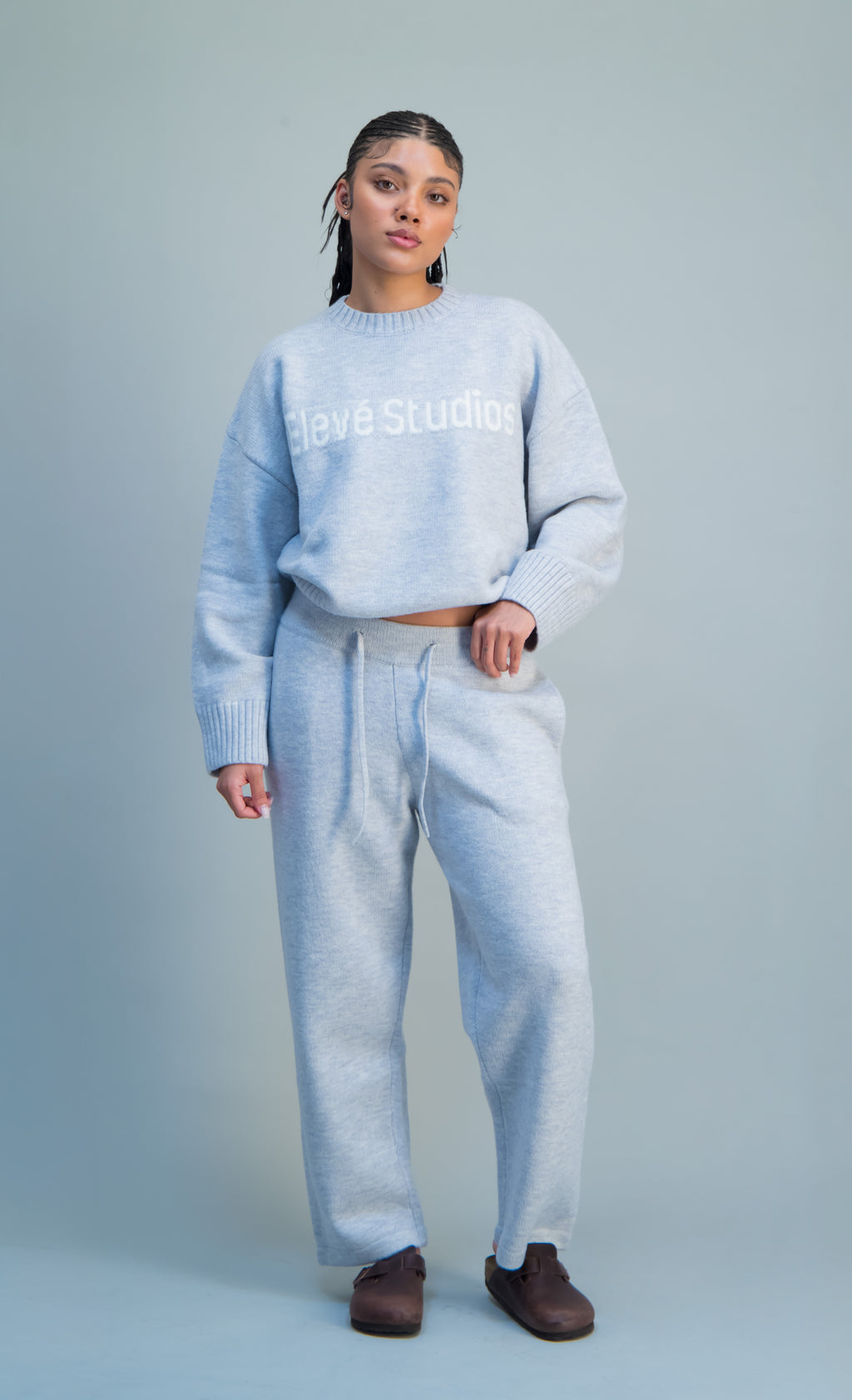 Dove Grey Knitted Jersey
