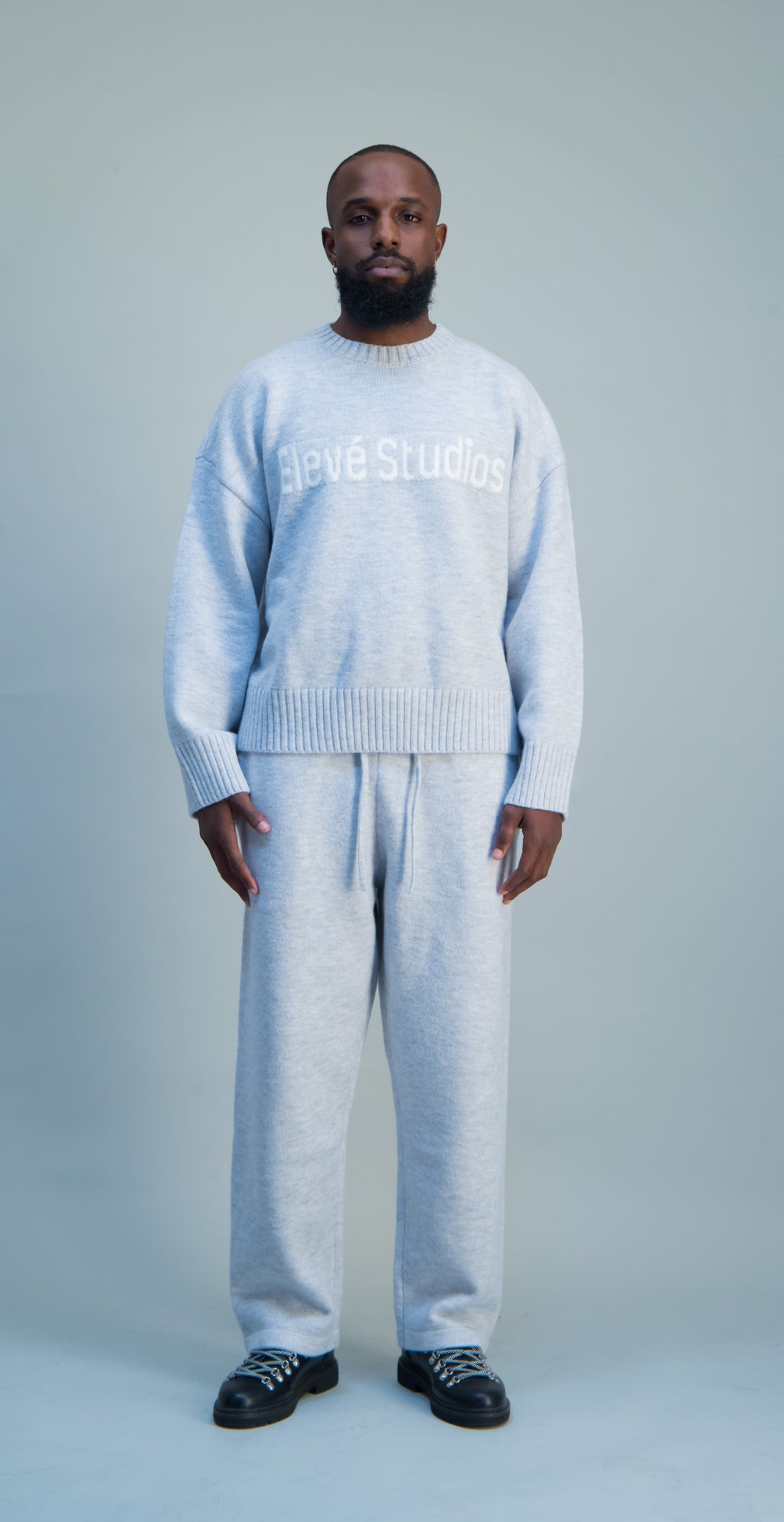 Dove Grey Knitted Jersey